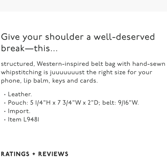 Madewell The Whipstitch Belt Bag In Black Leather Gold Hardware - Picture 6 of 15